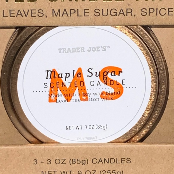 Trader Joe’s Autumn Seasonal Scented Candle Tin Trio - Picture 7 of 9